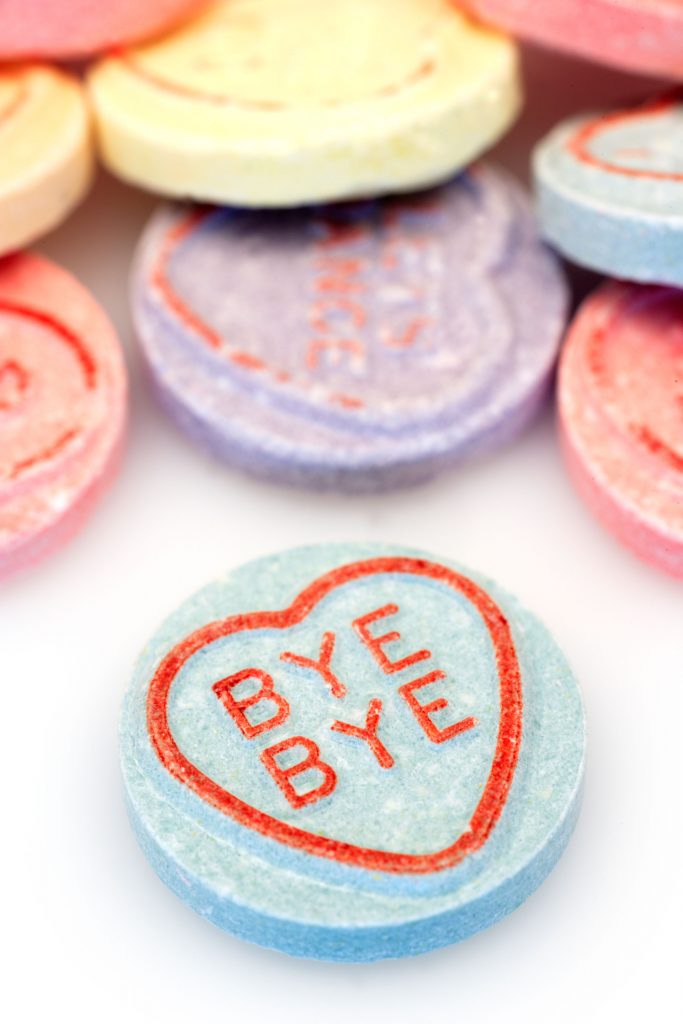 Heart Shaped Candy with Text