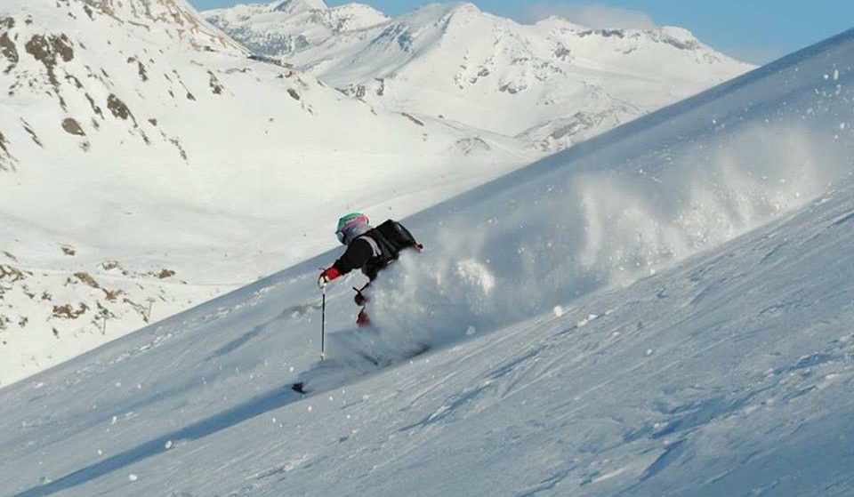 Marie tilbringer mange vintre på ski. (Foto: Privat)