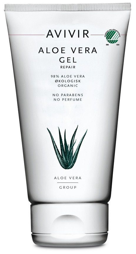 produkt, hudpleje, aloe vera, lindrende, irritation, kølende, beroligende, avivir, gel