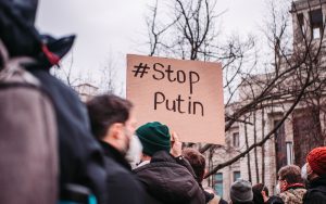 putin krig ukraine demonstration