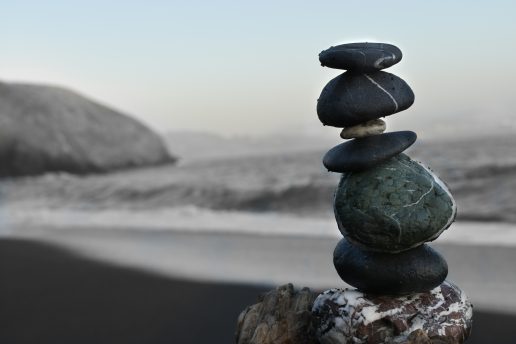 zen harmoni sten natur